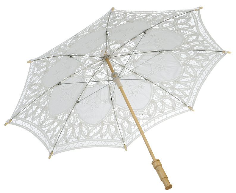 22 Small White Lace Parasol Umbrella Wedding Parasol Wholesale