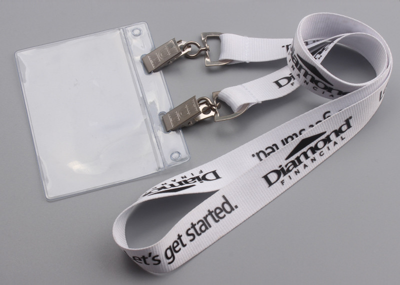 Dual ID Strap Clip for Holding Two ID Badges or Badge Buddy and ID Badge (S2204)