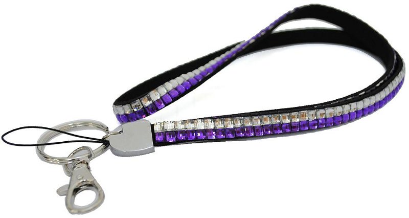 LanyardMe Purple Star Keychain Lanyard, Women's, Size: One Size