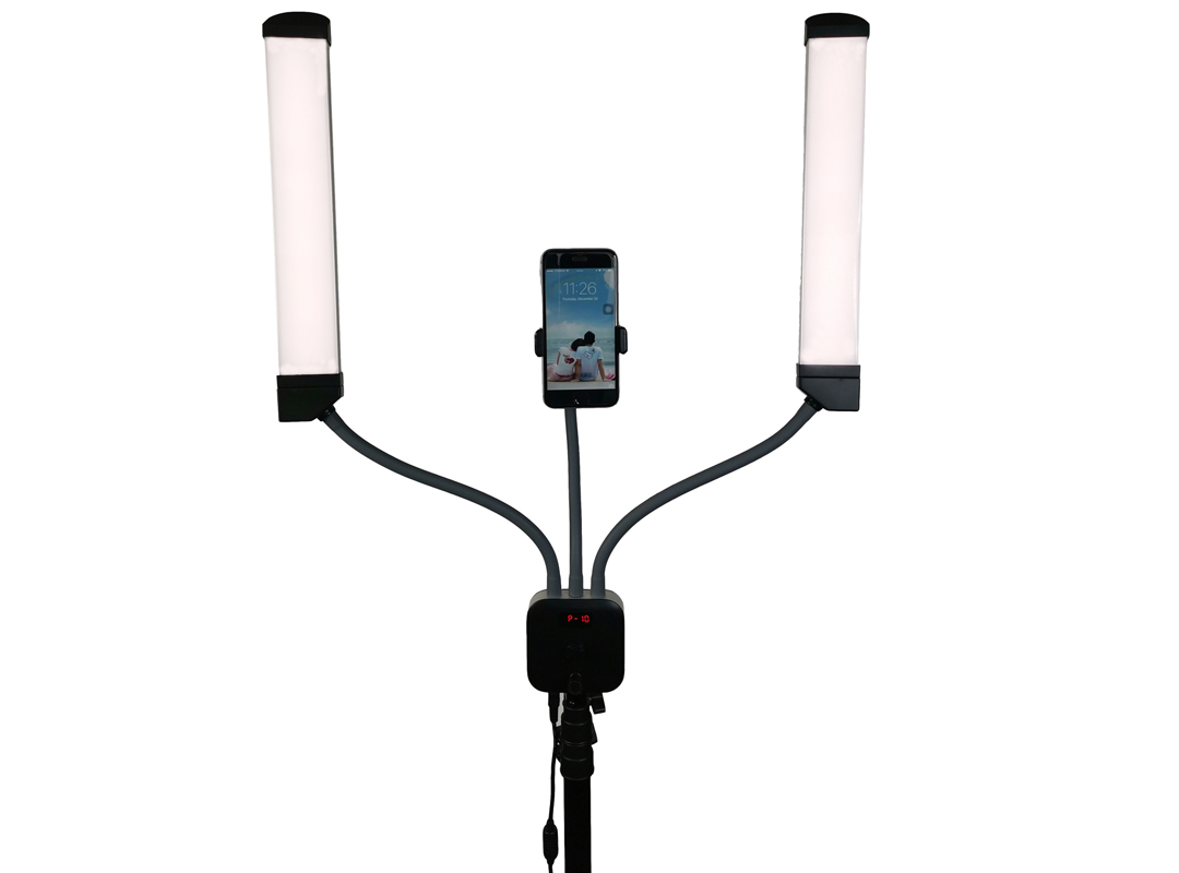 Two arms s1elfie light for cell phone