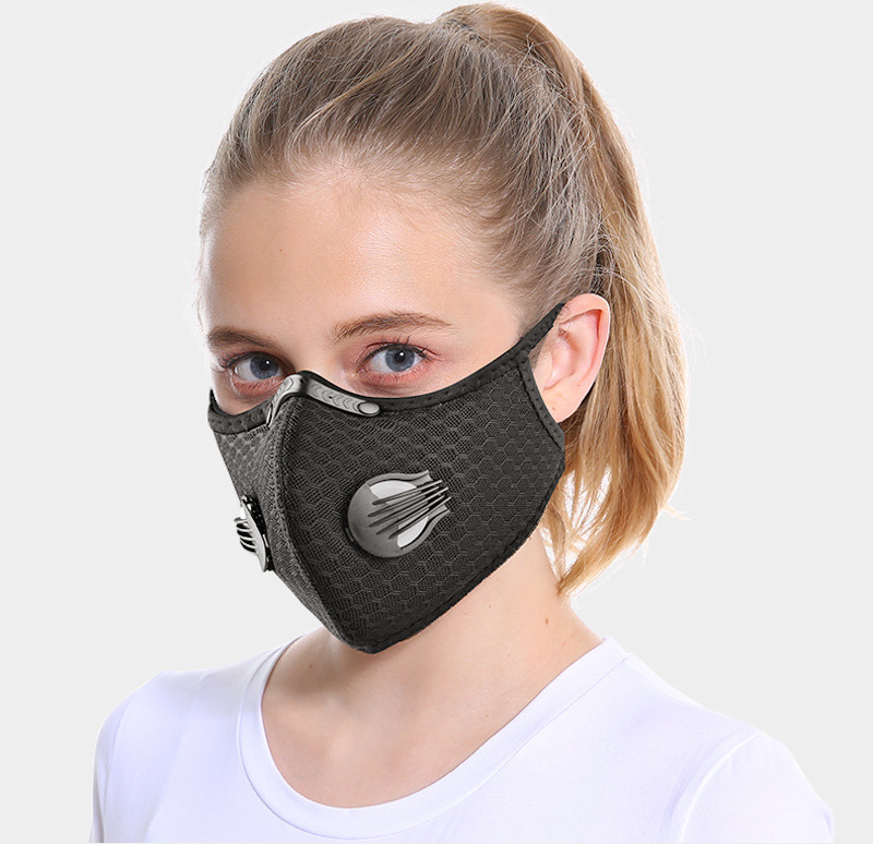 OxiClear N99 Anti Pollution Face Mask with Carbon Filters Headband Reu