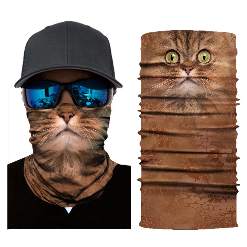 cat animal neck gaiter wholesale sun UV protection cycling cover face mask