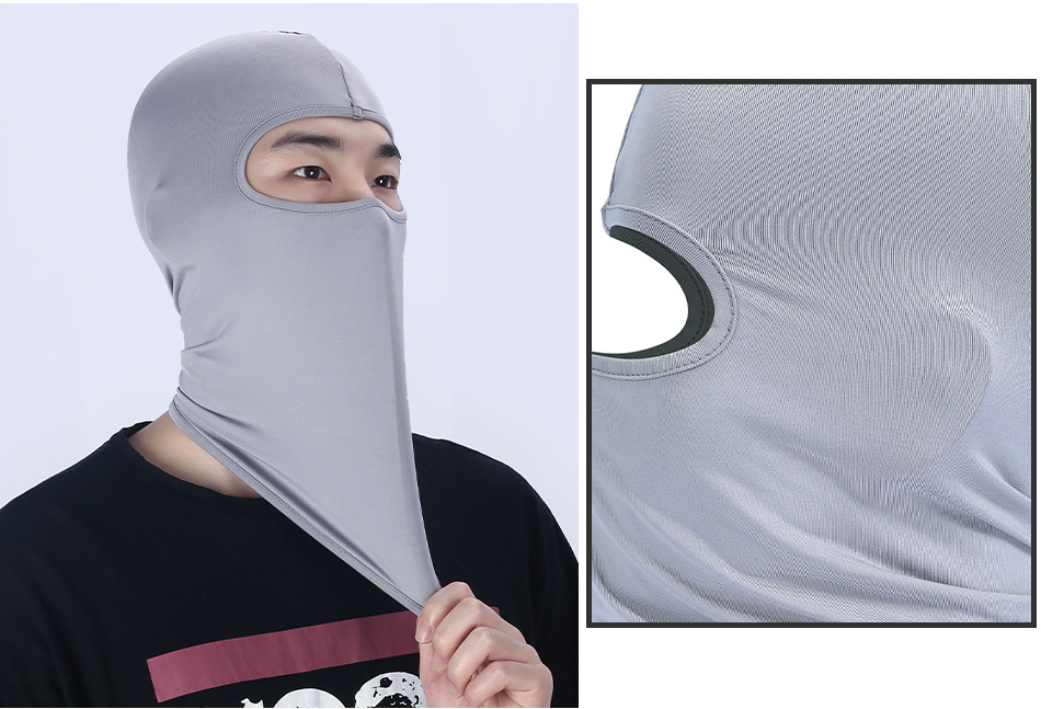 cycling balaclava, motorcycle full face mask wholesale gray