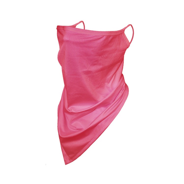 pink face bandana ear loop neck gaiter mask uv sun blocking dust proof breathable