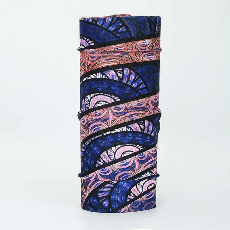seamless printed neck gaiter thin lightweight breathable