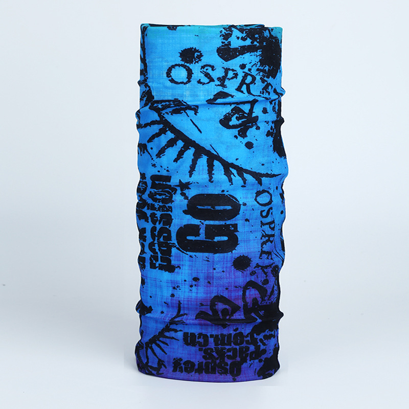 seamless printed neck gaiter thin lightweight breathable