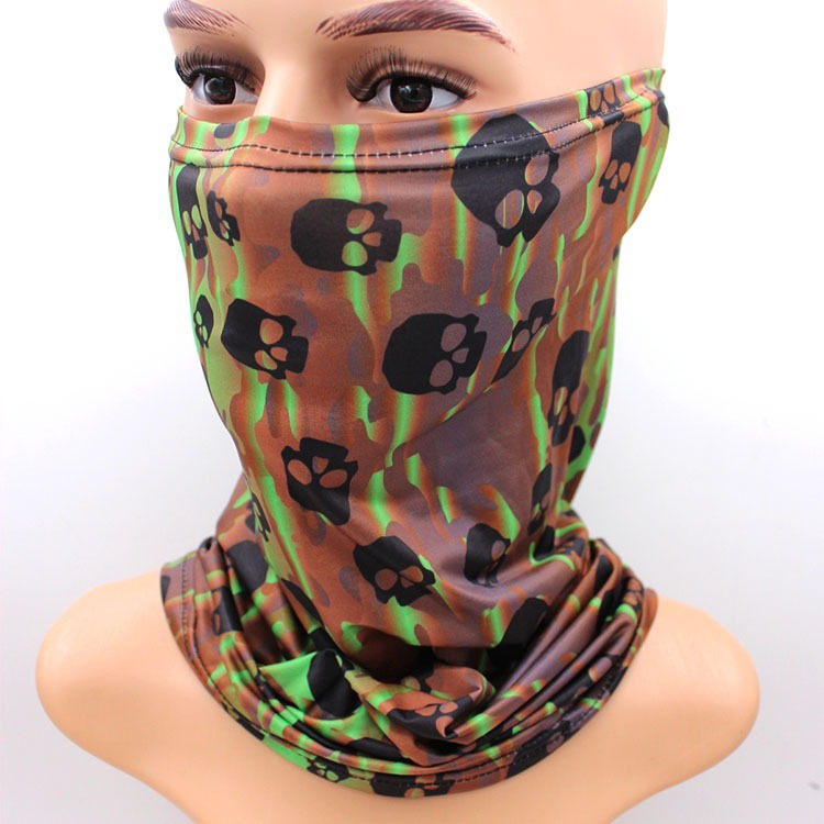 1pc Men's Sun Protection Ice Silk Neck Gaiter Face Mask