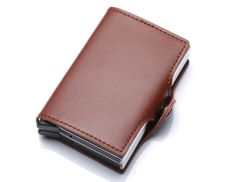 Genuine Leather Credit Card Holder RFID Blocking Case Wholesale