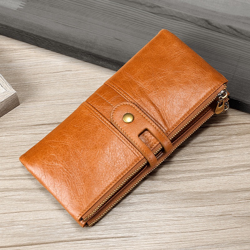 Leather (Genuine) Wallets & Card Cases for Women