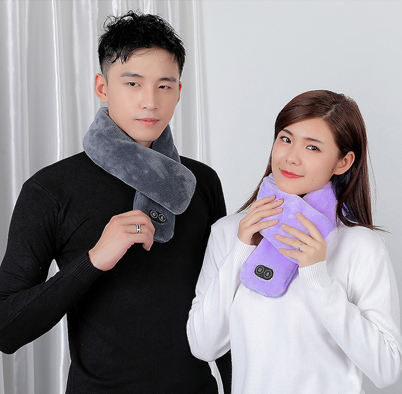 Smart Heating Scarf Vibration Massage Neckerchief For Winter Outdoor Sport  Cycling Neck Warmer Scarf With 3 Gears Temperature From Fopfei, $31.89