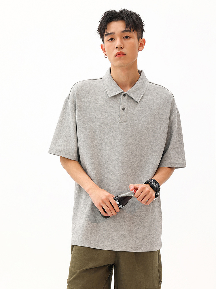 pure 100% combed cotton heavyweight polo shirt men's women's