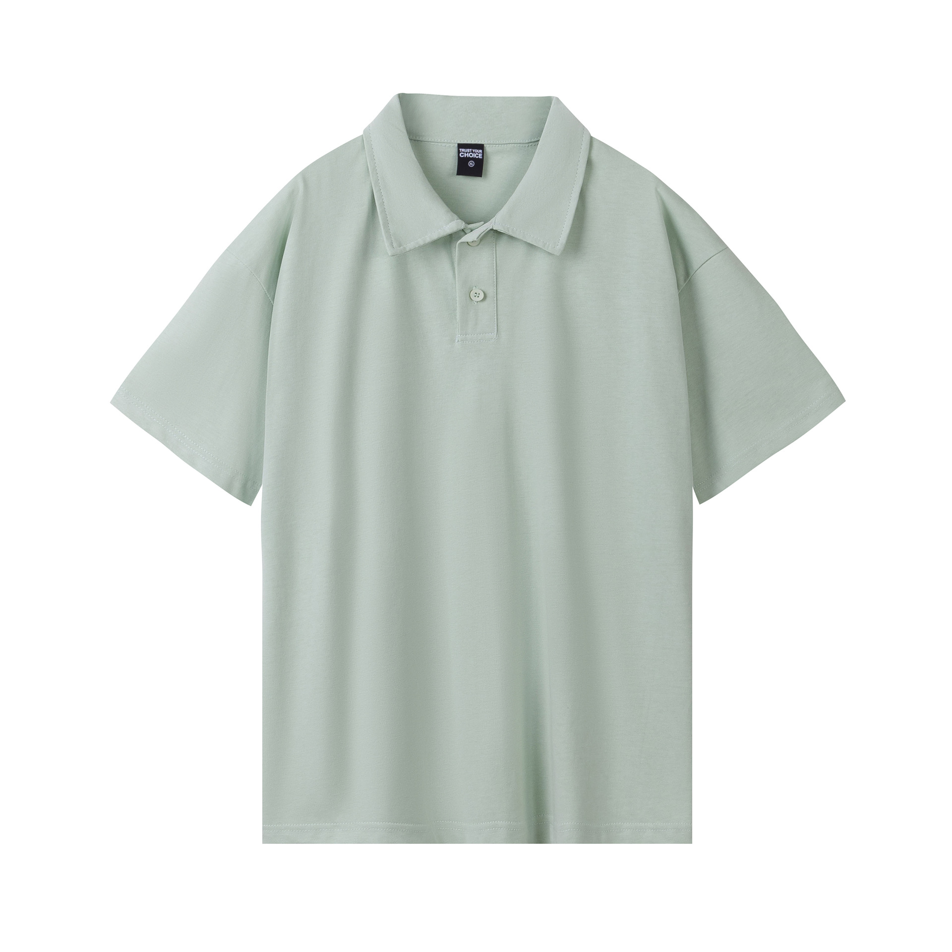 pure 100% combed cotton heavyweight polo shirt men's women's