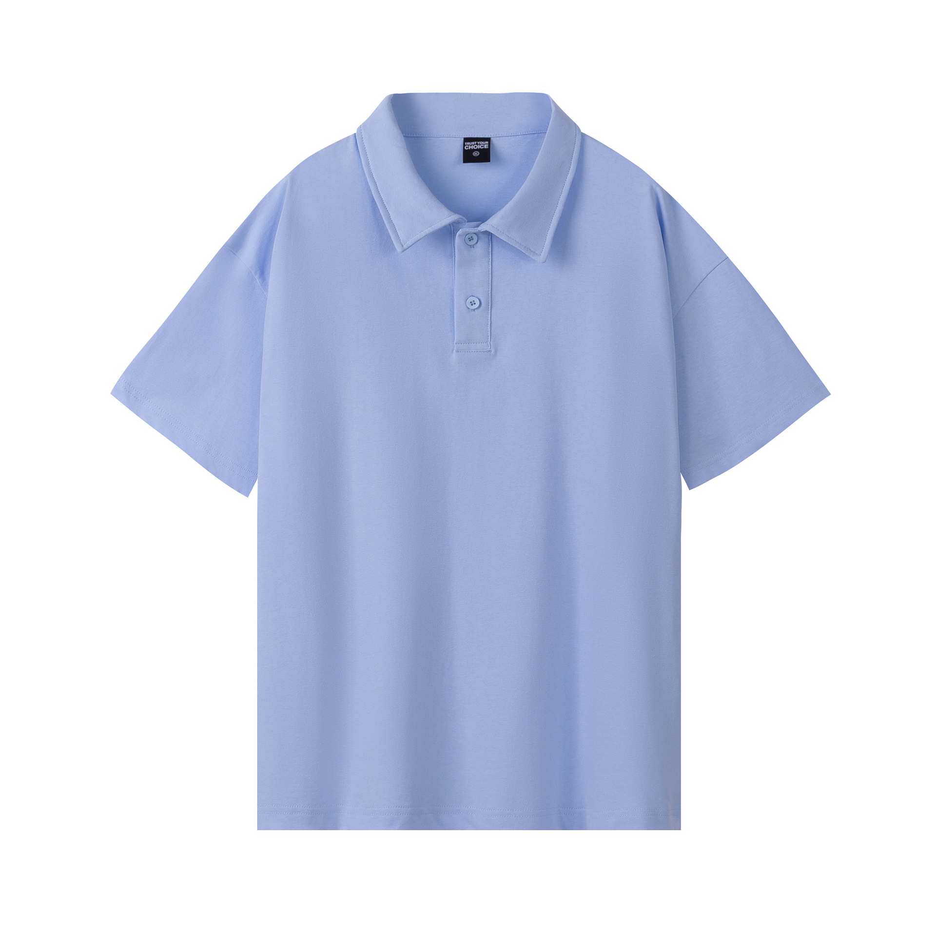 pure 100% combed cotton heavyweight polo shirt men's women's