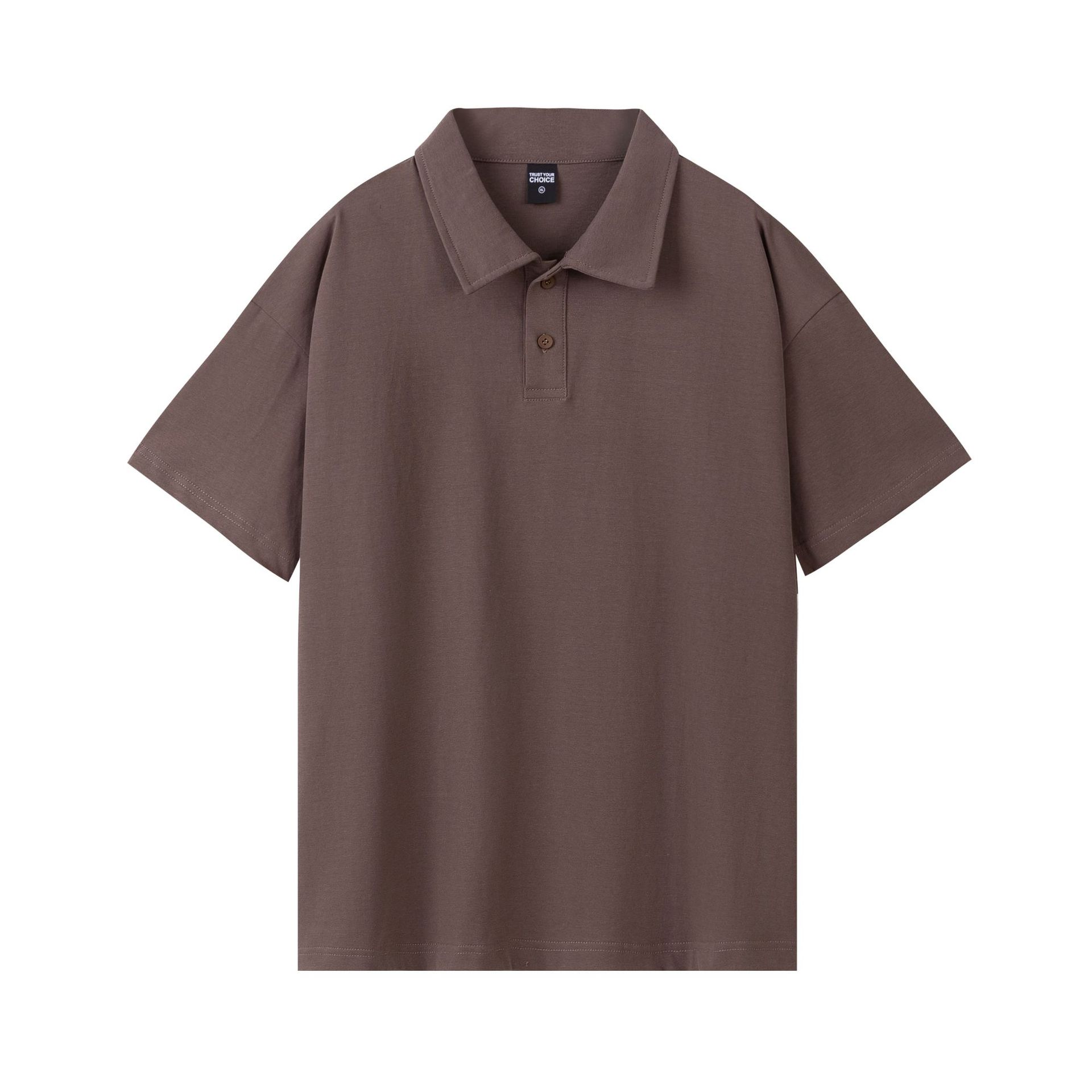 pure 100% combed cotton heavyweight polo shirt men's women's