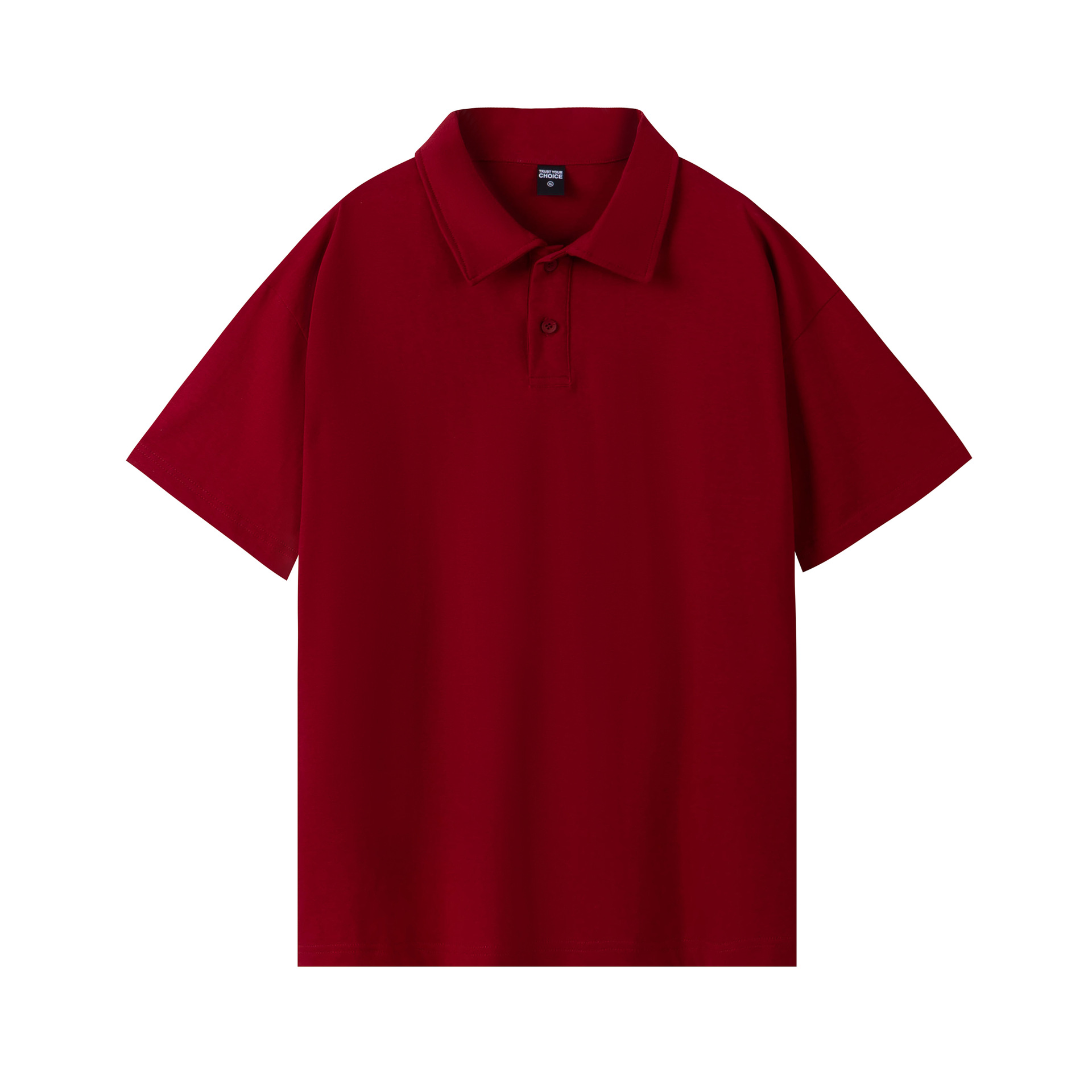 pure 100% combed cotton heavyweight polo shirt men's women's