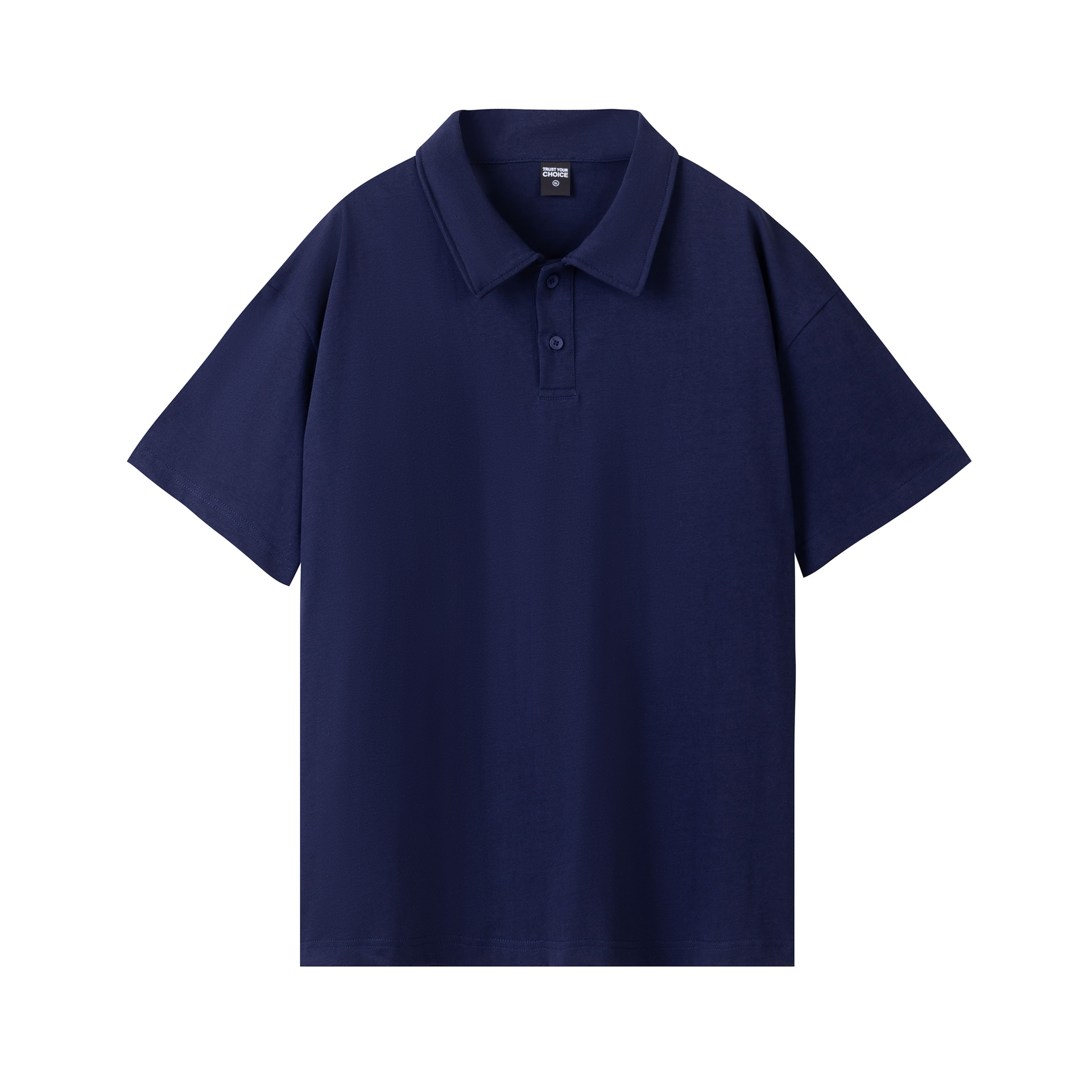 pure 100% combed cotton heavyweight polo shirt men's women's