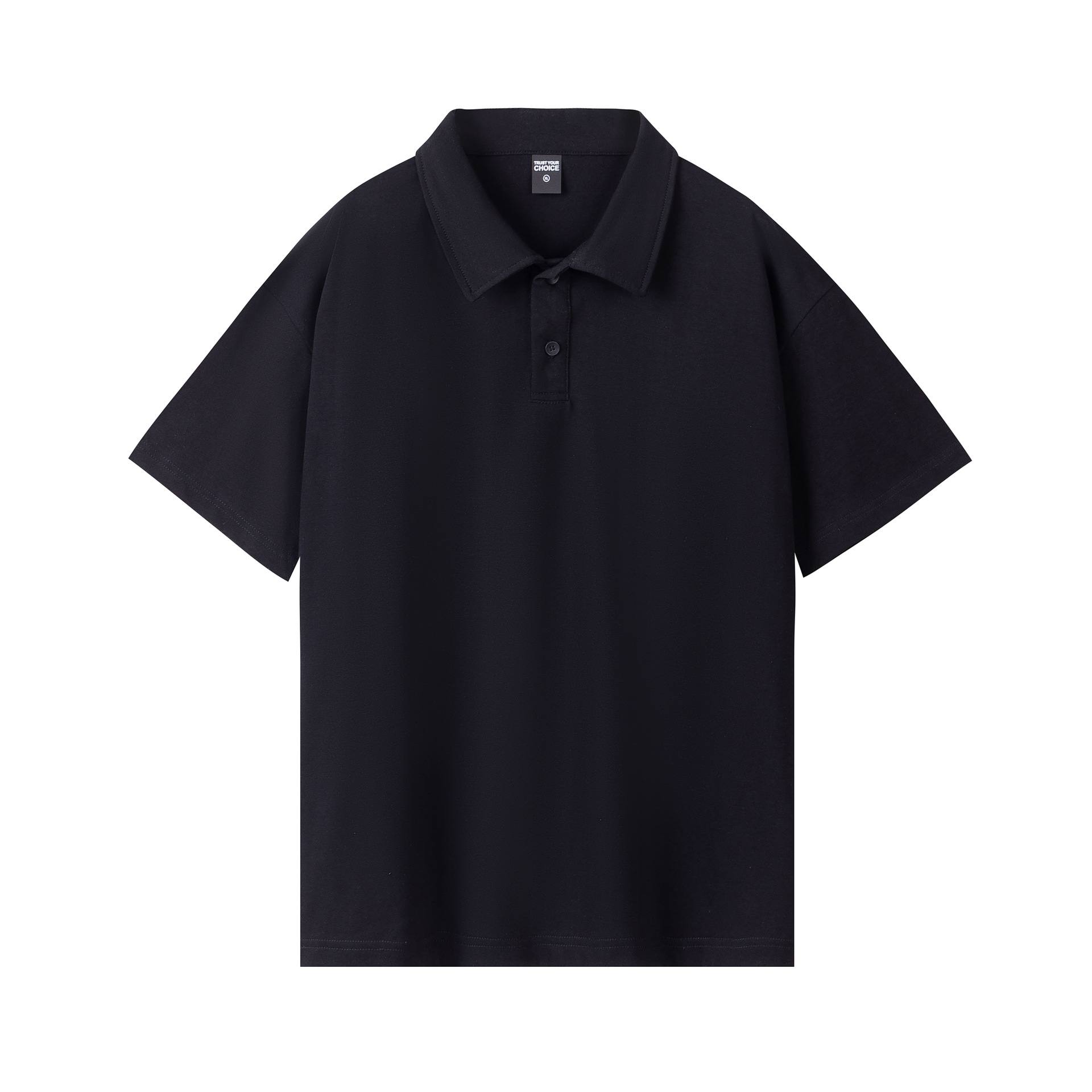 pure 100% combed cotton heavyweight polo shirt men's women's
