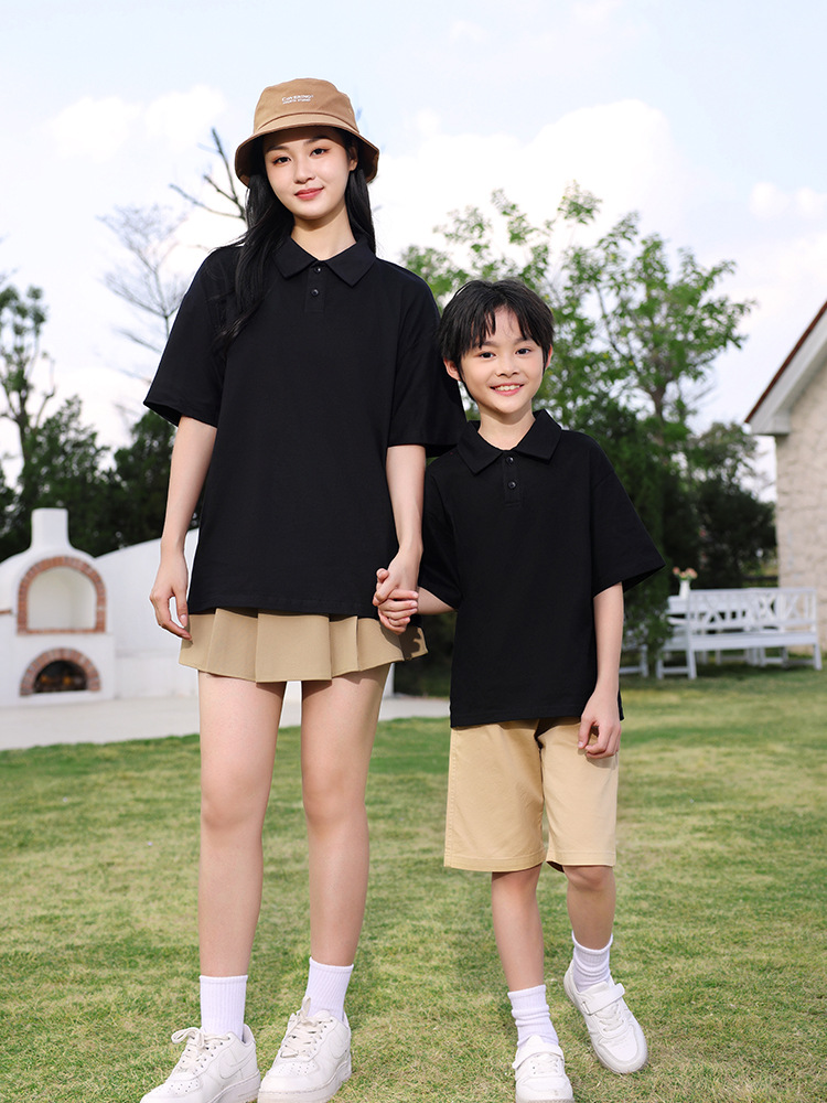pure 100% combed cotton drop shoulder polo shirt men's women's