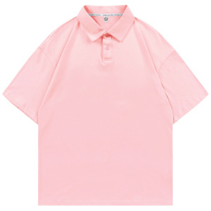 pure 100% combed cotton kids drop shoulder polo shirt boy girl