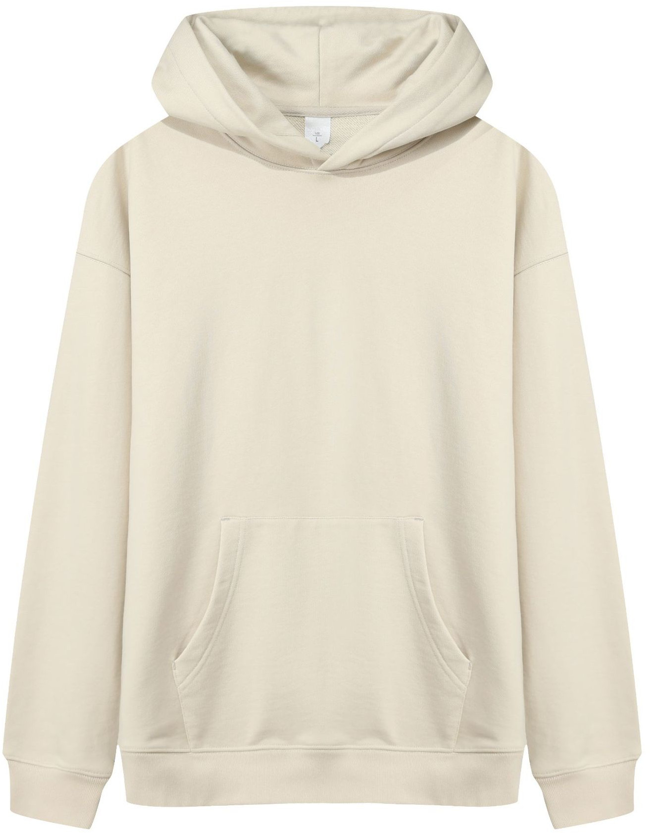 pure 100% cotton pullover thick heavyweight hoodie kangaroo pocket long sleeve