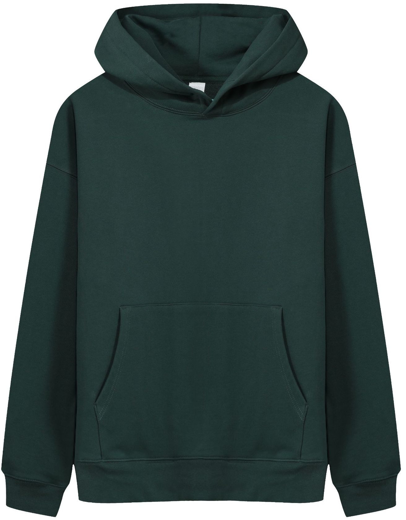 pure 100% cotton pullover thick heavyweight hoodie kangaroo pocket long sleeve